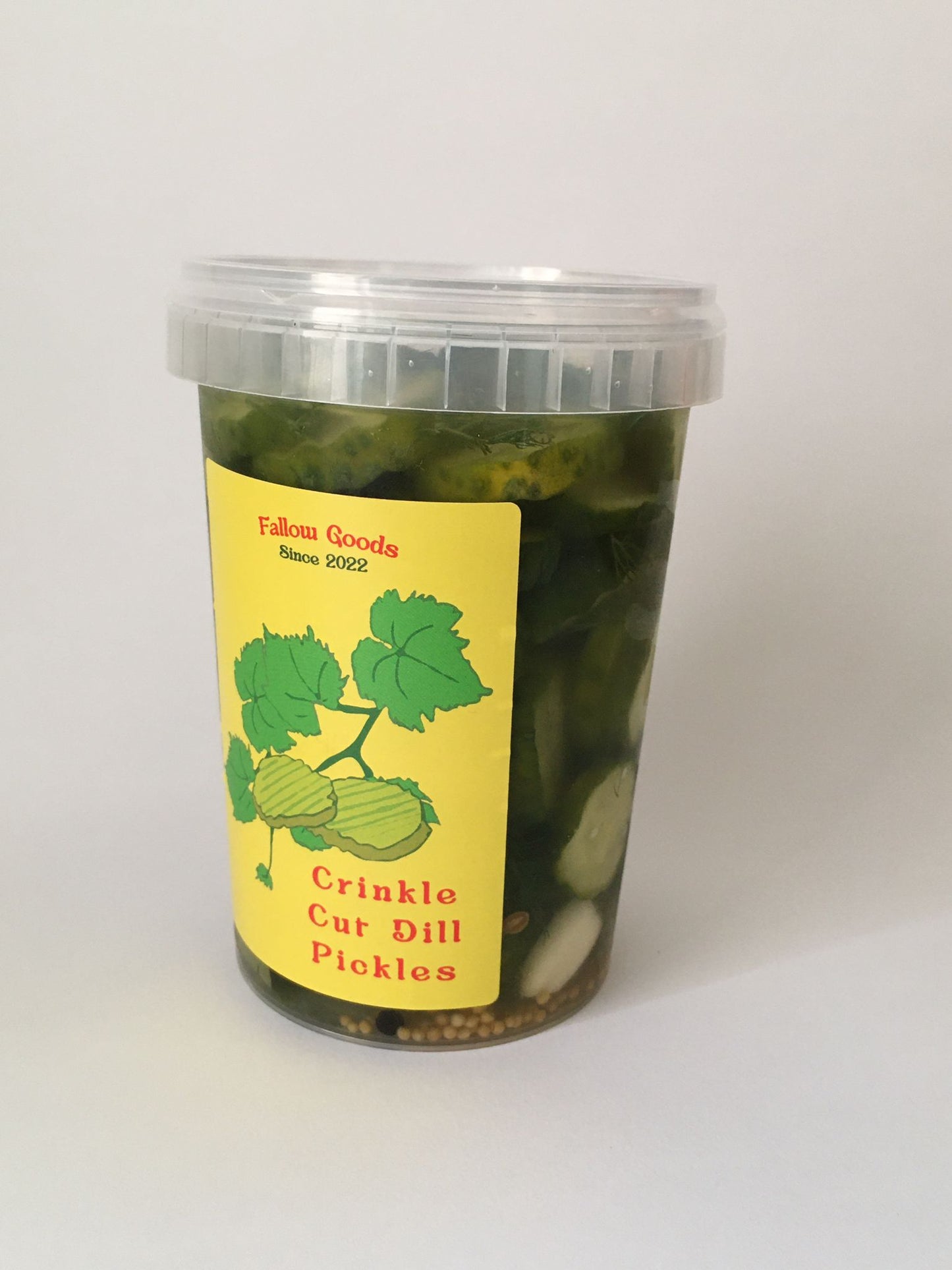 Crinkle Cut Dill and Vine Leaf Pickles