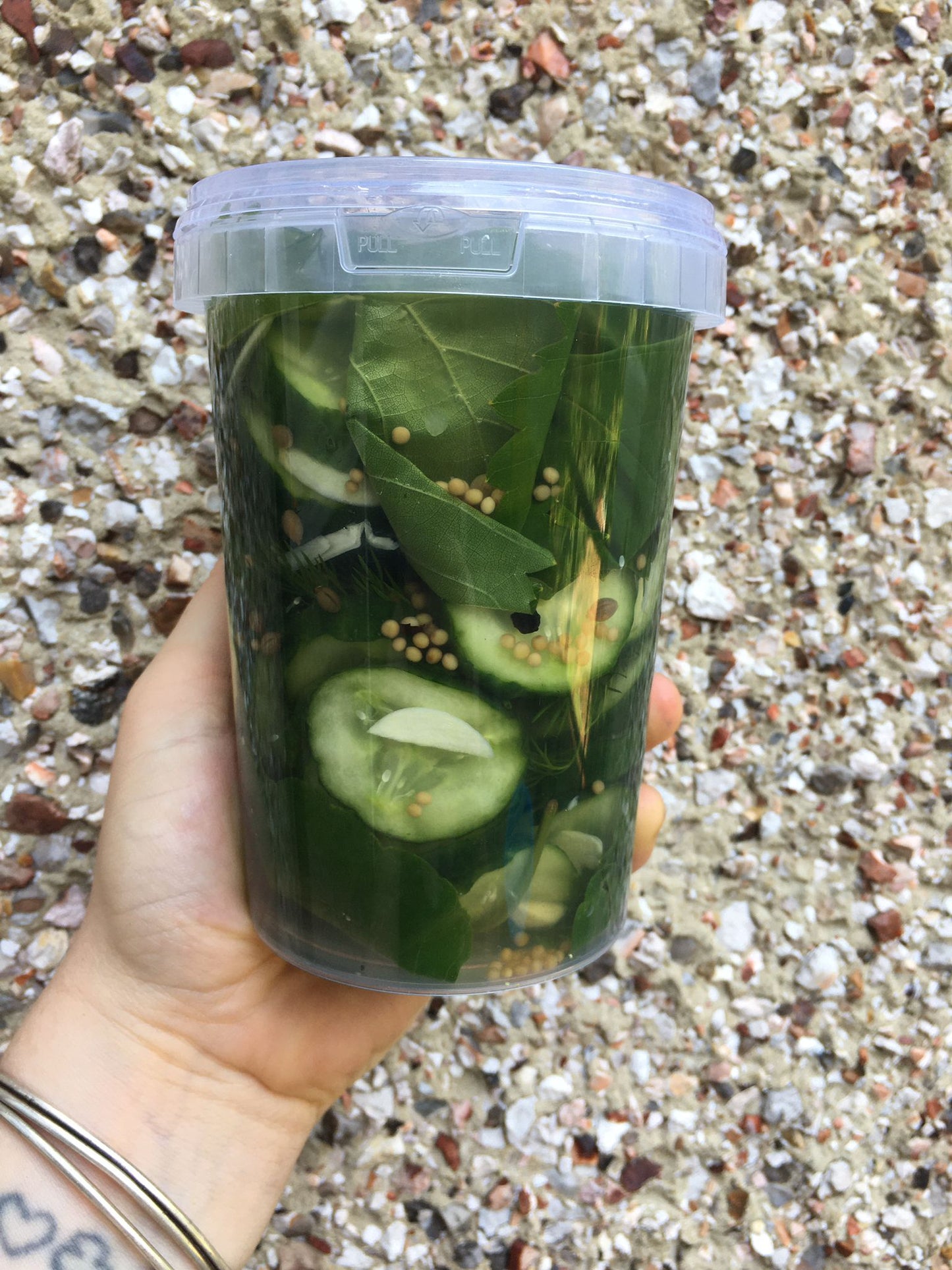 Crinkle Cut Dill and Vine Leaf Pickles