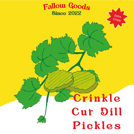 Crinkle Cut Dill and Vine Leaf Pickles